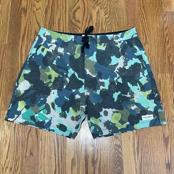 Banks Journal Camouflage Board Shorts. Size 34.